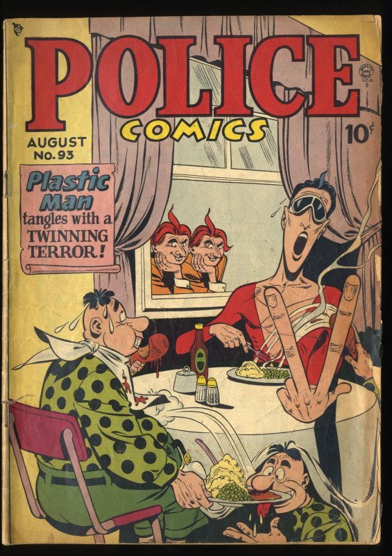 Police Comics #93 GD+ 2.5 Plastic Man Scarce!