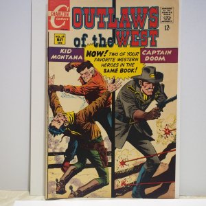 Outlaws of the West #69 (1968) Fine Condition Kid Montana and Captain Doom!