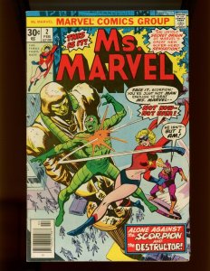 (1977) Ms. Marvel #2 - FEATURING THE SECRET ORIGIN OF MS. MARVEL! (6.0/6.5)