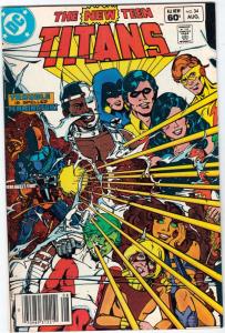 Teen Titans, the New #34 (Aug-83) VF+ High-Grade Changling, Cyborg, Speedy, R...