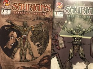 Saurians: Unnatural Selection #1 & 2 set : CrossGen 2002 NM-; Mark Waid