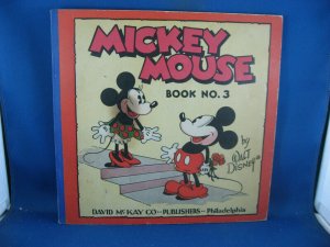 MICKEY MOUSE BOOK 3 F+ scarce 1933 FULL COLOR