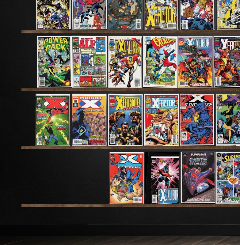 Huge Lot 150+ Comics with X-Factor, Power Pack, Excalibur, Booster Gold & More!