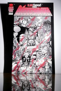 Bloodstrike #1 Image Comics 1993 Key 1st Team App - Color Changing Accents On Co