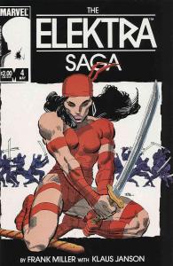 Elektra Saga, The #4 VG ; Marvel | low grade comic Frank Miller Last Issue