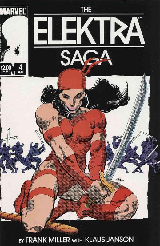 Elektra Saga, The #4 VG ; Marvel | low grade comic Frank Miller Last Issue
