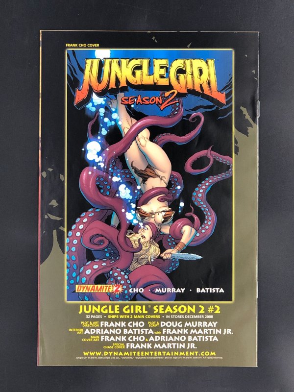 Jungle Girl Season 2 #1 (2008) Frank Cho Cover Art & Plot