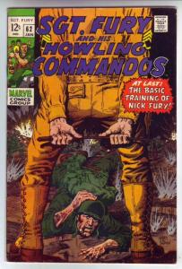 Sgt. Fury and His Howling Commandos #62 (Jan-69) FN+ Mid-High-Grade Sgt. Fury...