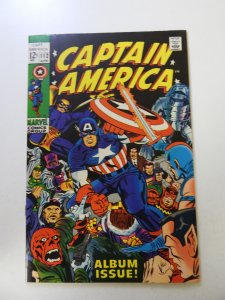 Captain America #112 (1969) VG+ condition bottom staple detached from cover