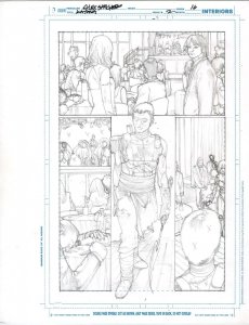 Katana #2 pg 16  DC New 52-Justice League Original Penciled art by ALEX SANCHEZ 