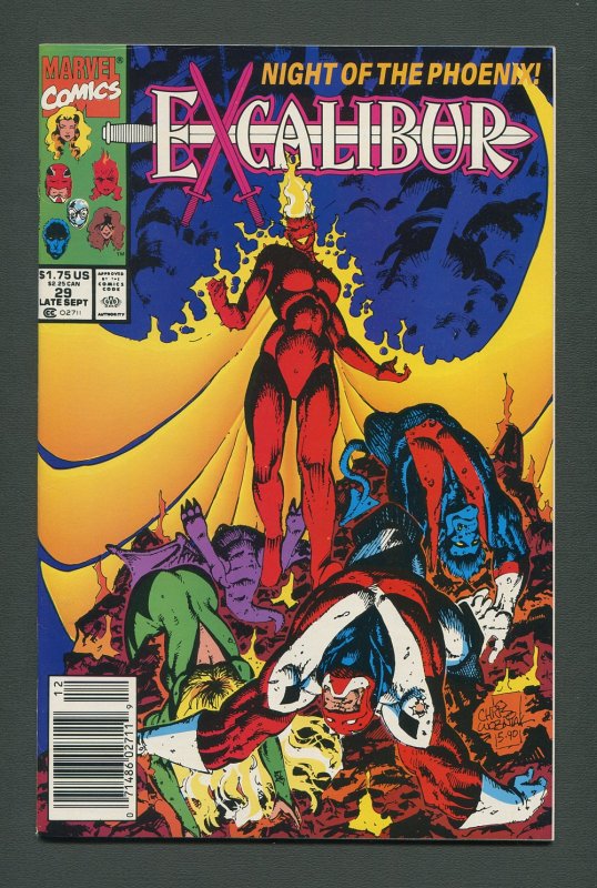 Excalibur #29  /  9.2 NM-  Newsstand  September 1990