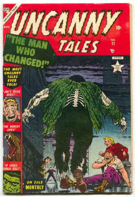 Uncanny Tales #11 1953- Hungry Jaws- Mental Case VG