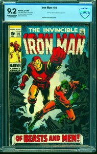 Iron Man #16 CBCS NM- 9.2 Off White to White Marvel Comics