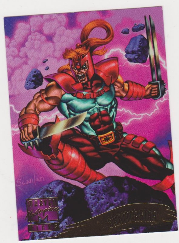 1995 Marvel Masterpieces #144 Shatterstar