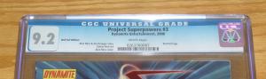 Project Superpowers #3 CGC 9.2 red foil edition variant w/COA (limited to 815) 