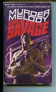 DOC SAVAGE-MURDER MELODY-#15-ROBESON-VG- JAMES BAMA COVER- G