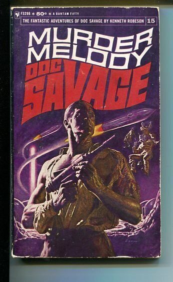 DOC SAVAGE-MURDER MELODY-#15-ROBESON-VG- JAMES BAMA COVER- G