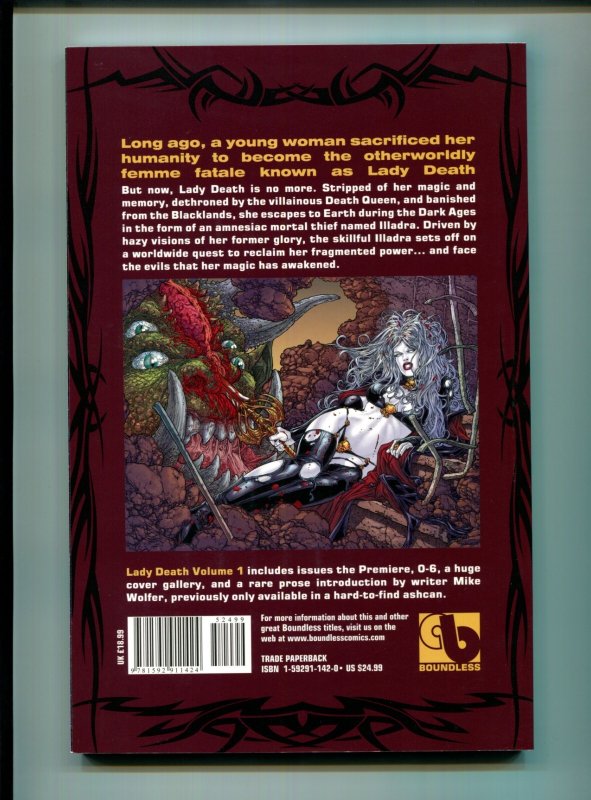 Lady Death Vol 1 - TPB / Richard Ortiz Cover (9.0/9.2) 2012
