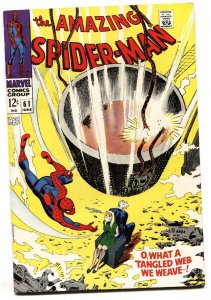 AMAZING SPIDER-MAN #61 1968-First GWEN STACY cover- VG/FN