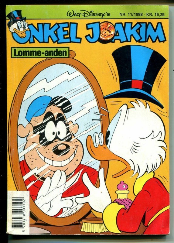 Onkel Joakim #11 1988-Disney-Danish-Uncle Scrooge-Carl Barks-Mickey Mouse-VG