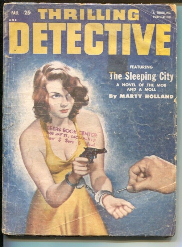 Thrilling Detective-Fall 1952-Good Girl Art cover-Marty Holland-hardboiled pu...