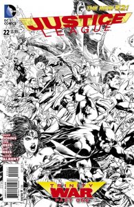Justice League (2nd Series) #22C VF/NM ; DC | New 52 1:100 Variant B&W Trinity W