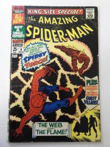 The Amazing Spider-Man Annual #4 (1967) VG Condition tape pull bc
