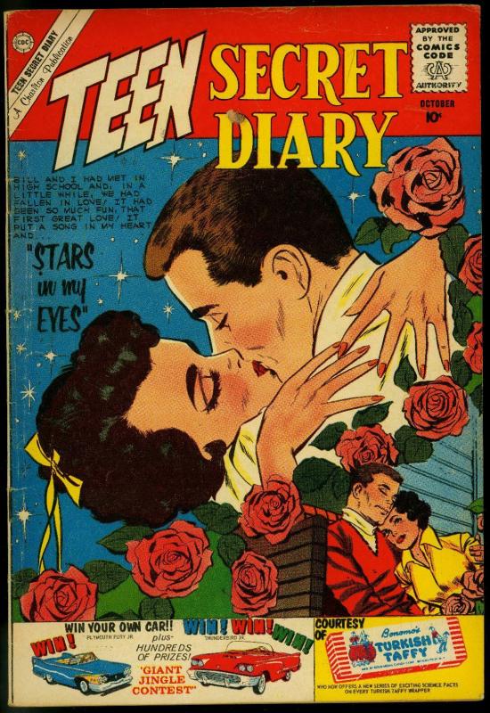 Teen Secret Diary #7 1960- Charlton Romance- Have Gun will Travel VG/F