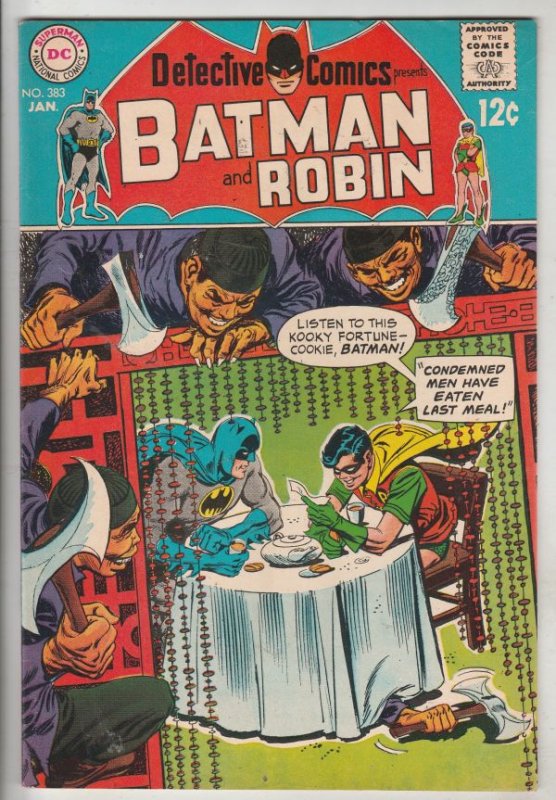 Detective Comics #383 (Jan-69) VF High-Grade Batman, Robin the Boy Wonder