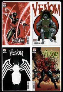 ?? Venom #23 4 Pack CAFU SPOILER Perez Trade HOMAGE Insignia Trade Variant SET