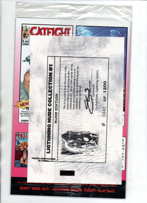 Lightning Nude Collection #1 Nude Variant w/COA - Sealed - Hellina - 1997 - NM