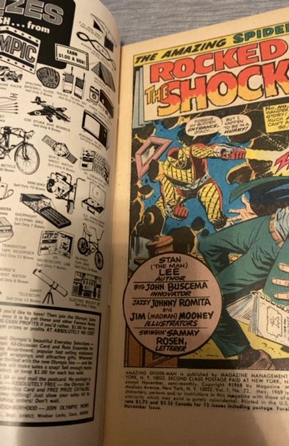 The Amazing Spider-Man #72 The Shocker Romita art