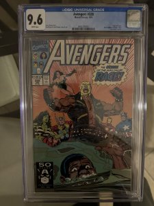 AVENGERS #328 CGC 9.6 WHITE PAGES // ORIGIN OF RAGE 1991