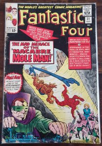 Fantastic Four 31 low grade comic cover is detached.