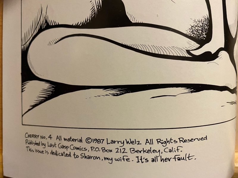 CHERRY COMIC BOOKS issues 4,5,6,7,8,10 (1987) 1st Underground Comics Larry Welz