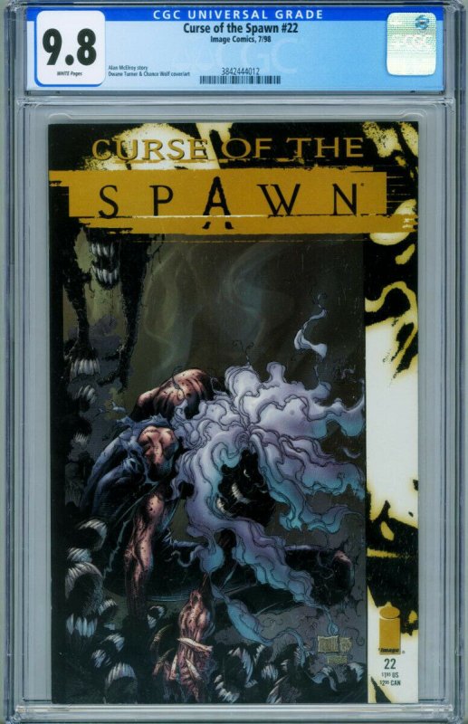 Curse of the Spawn #22 1998 CGC 9.8 White Pages-comic book 3842444012