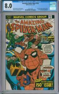 Marvel Comics Amazing Spider-Man #150 CGC 8.0