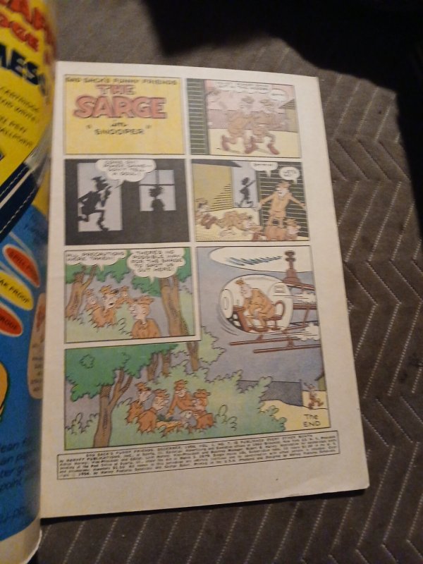 Sad Sack's Funny Friends 7 Harvey Comics 1956 Silver Age And The Sarge