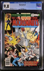 MICRONAUTS #3 CGC 9.8 MICHAEL GOLDEN WHITE PAGES 3004