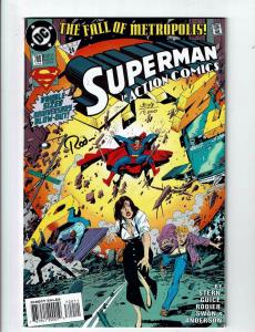 Action Comics #700 NM 1st Print DC Comic Book Feat Superman Signed By Rodier CB9