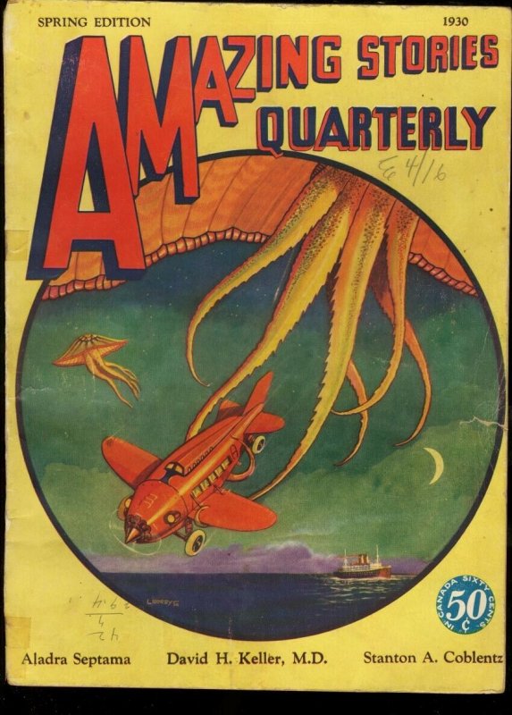 AMAZING STORIES QUARTERLY 1930 SPG-EARLY SCI-FI G