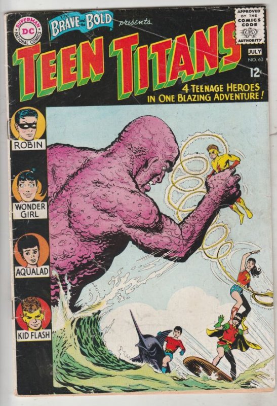 Brave and the Bold, The #60 (Jul-65) VG/FN+ Mid-Grade Teen Titans