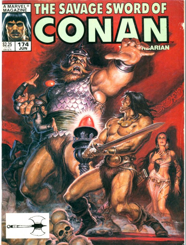 Savage Sword of Conan #174 Marvel Comics 1990 FN-