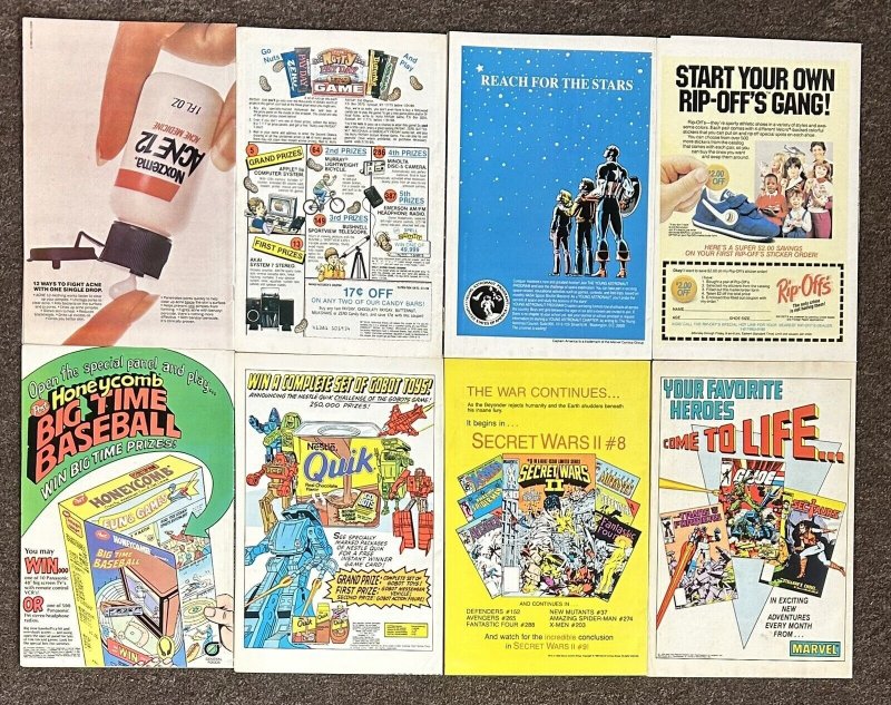 Captain America #306,308,309,310,311,313,314,315 1985 Lot