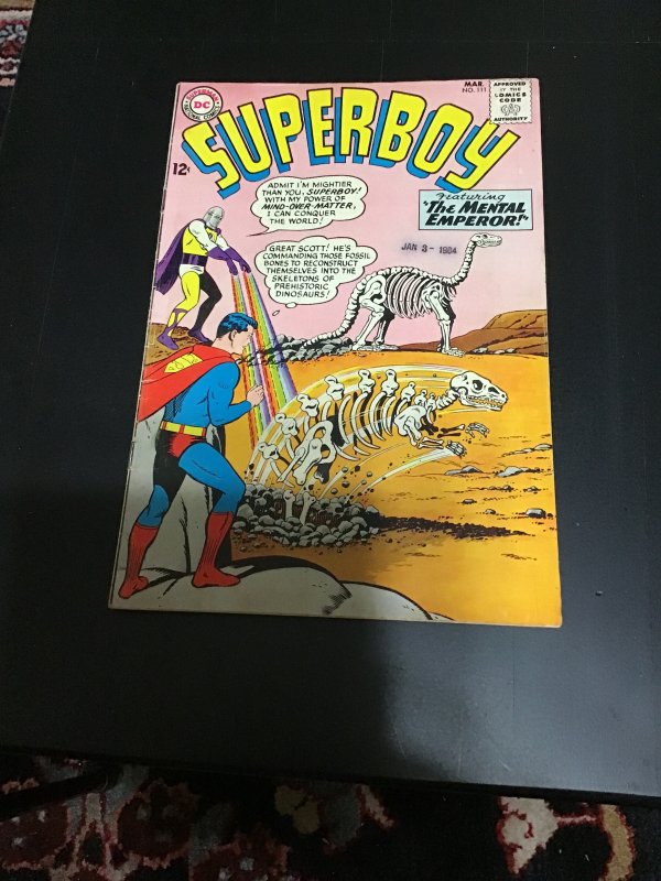 Superboy #111 (1964) Mental Emperor! Krypto & Lana stories FN/VF Wytheville CERT