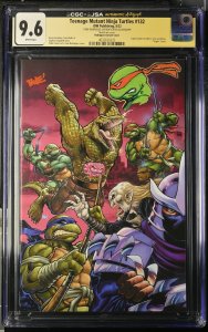 TMNT #132 signed/sketch (Michelangelo) by Tone Rodriguez CGC 9.6 Variant Cover