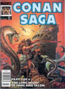 Conan Saga #39 FN ; Marvel |