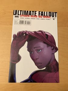 ULTIMATE FALLOUT 4, NM (9.4 - 9.6) 2ND PRINT MILES MORALES UNMASKING VARIANT