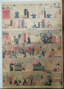 Dumb Dora Sunday Page by Chic Young from 1/8/1928 Large Full Size Page !