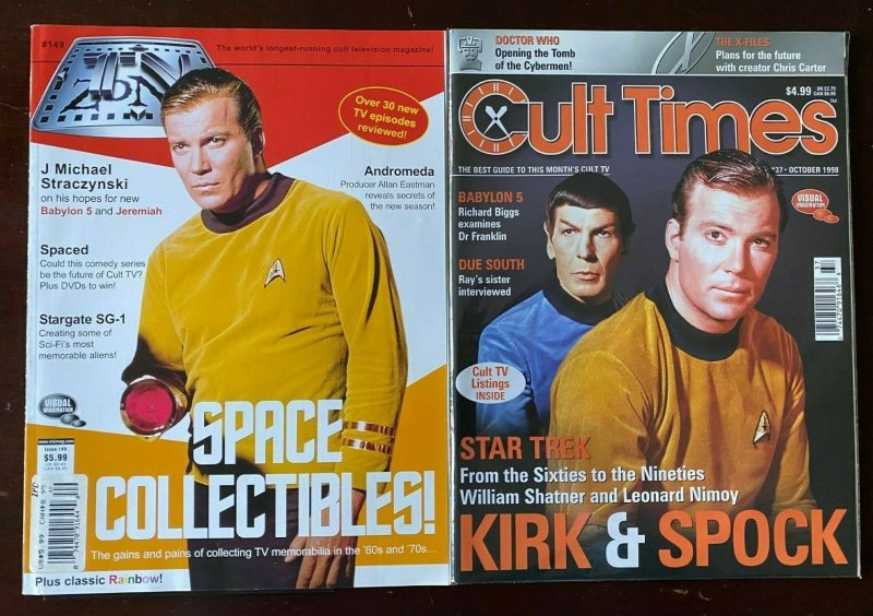 William Shatner Star Trek Magazine lot 2 diff